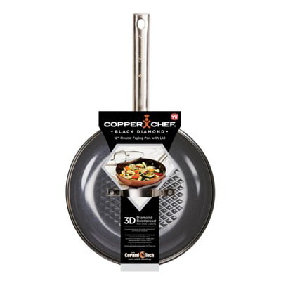 Copper Chef Stackable Black Diamond 5-piece Non-Stick Fry Pan Set 
