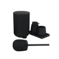 thumbnail image 4 of Juego de accesorios de baño de 5 piezas, vaso para cepillo de , dispensador de jabón con jabonera para decoración de apartamentos Negro SM SunniMix dispensador de jabón, 4 of 6