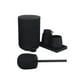 thumbnail image 4 of Juego de accesorios de baño Macarena 5 piezas negro dispensador de jabón, 4 of 6