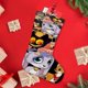thumbnail image 4 of Billie Bust Up Tema: Calcetines de Navidad, fino lino blanco para colgar en escaleras y chimenea, decoración navideña para el hogar, regalo de Navidad. 45cm × 32cm, 4 of 5