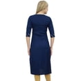 thumbnail image 2 of Bimba Women's Designer Blue Tunic Embroidered Kurta Kurti Ethnic Clothing-10, 2 of 5