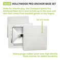 thumbnail image 3 of Champion Sports Hollywood Pro - Ensemble de base Ancre - 38.1 x 38.1 x 7.62 cm - Blanc (Lot de 3), 3 of 4
