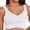 White, variant on Clearance Items Under $3 Sports Bras for Women Comfort Soft Ice Gather Large Size Running Vest Yoga Underwear Women T-Shirt Bras XXL