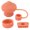 Orange, variant on Silicone Straw Plug Set Reusable Drinking Straw Tip Cover Splashproof Sealing Bottle Hole Stopper Dustproof Cap Kit for Water Cups, 3-Piece, Vibrant Orange (5.00 in / 12.7 cm)