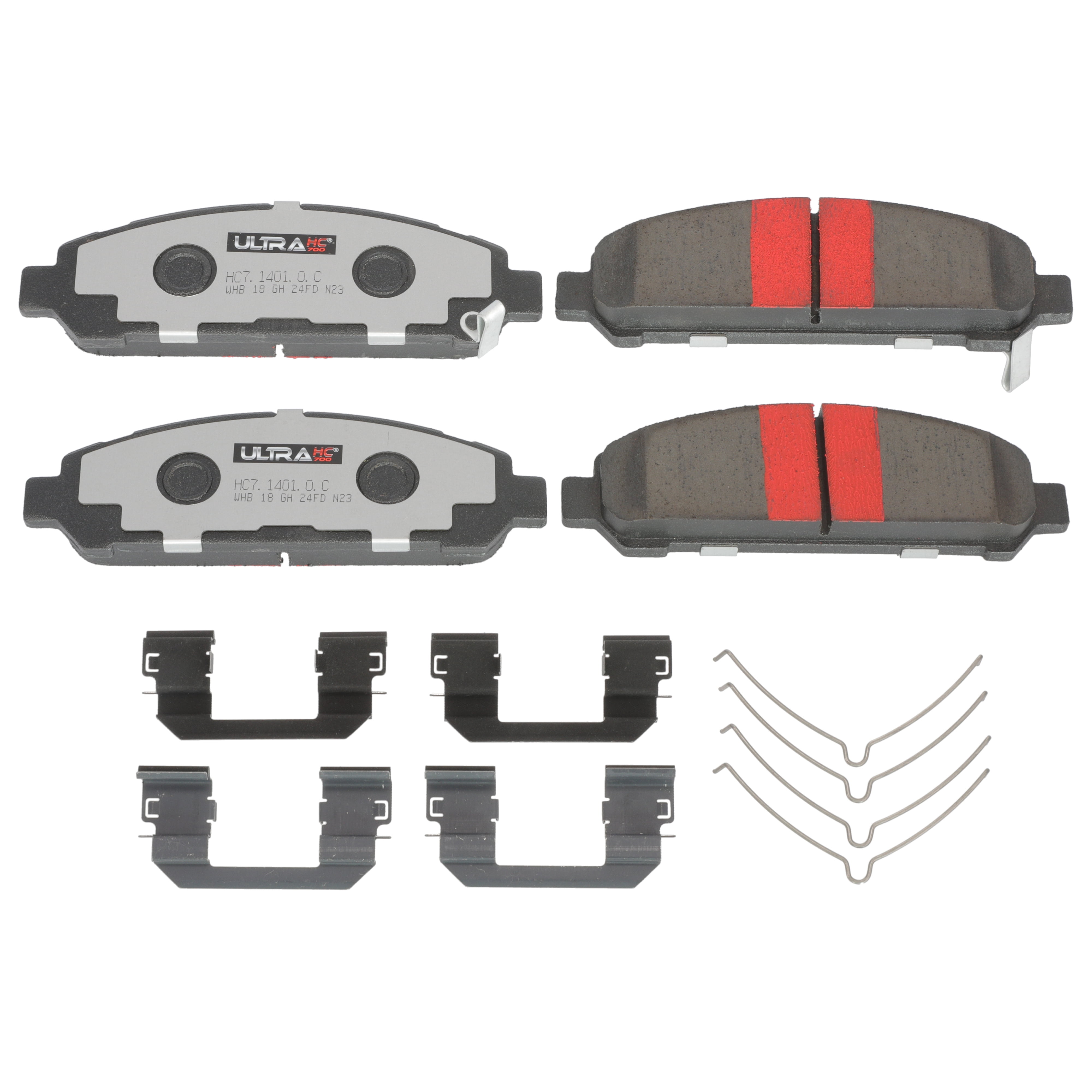 UltraHC 700 Brake Pad Set, Front HC7.1401.0.C, Toyota Venza 2016-2009