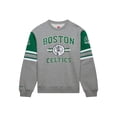 thumbnail image 2 of Men's Mitchell & Ness Heather Gray Boston Celtics Hardwood Classics All Over 4.0 Pullover Sweatshirt, 2 of 7