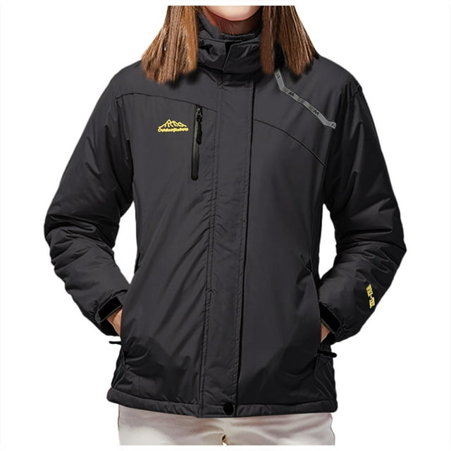Winter Women's Windproof Oversized Snowsuit Thickened Warm Jacket Outdoor Cold Weather Coat