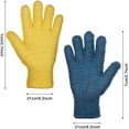 thumbnail image 3 of 2 pares de guantes para quitar el polvo (azul/amarillo) Adepaton HMHZ426-3, 3 of 8