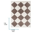 thumbnail image 7 of Livabliss Washable Rugs for Living Room, 5x7 Fossay Shag Modern Light Beige Area Rug, Bedroom Dining Room Home Decor Stain Resistant Carpet (5'3" x 7'), 7 of 7