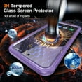 thumbnail image 4 of Ancove Magnetic Case for Samsung Galaxy A56 5G,Shockproof Full-Body Protection Case Compatible with MagSafe Built-in Screen Protector Clear Back Cover for Galaxy A56 5G,Purple, 4 of 5
