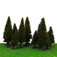 thumbnail image 2 of 15 Uds. De árboles de cedro modelo paisaje verde con caja, 2 of 5