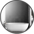 thumbnail image 2 of 16 Inch Round Wall Mirror, Wall Mounted Aluminum Frame Circle Mirror for Bathroom, Vanity, Bedroom, Living Room, Entryway, Gold, 2 of 5