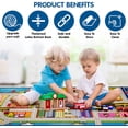 thumbnail image 2 of Alfombra de juego para niños, antideslizante, para conducir coches de juguete, para ciudad, para niños, niñas, educativa, con temática de tráfico, para sala de juegos, 2 of 5