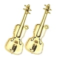 thumbnail image 5 of PTOOTP 2-Pack Miniature Golden Violin Musical Instrument Models Plastic Collectible Dollhouse Decor for Collectors, 5 of 8