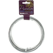 Aluminum Wire Flat Diamond Cut 1X5mm 8 Meters/Pkg (26.25')-Silver, Pk 1