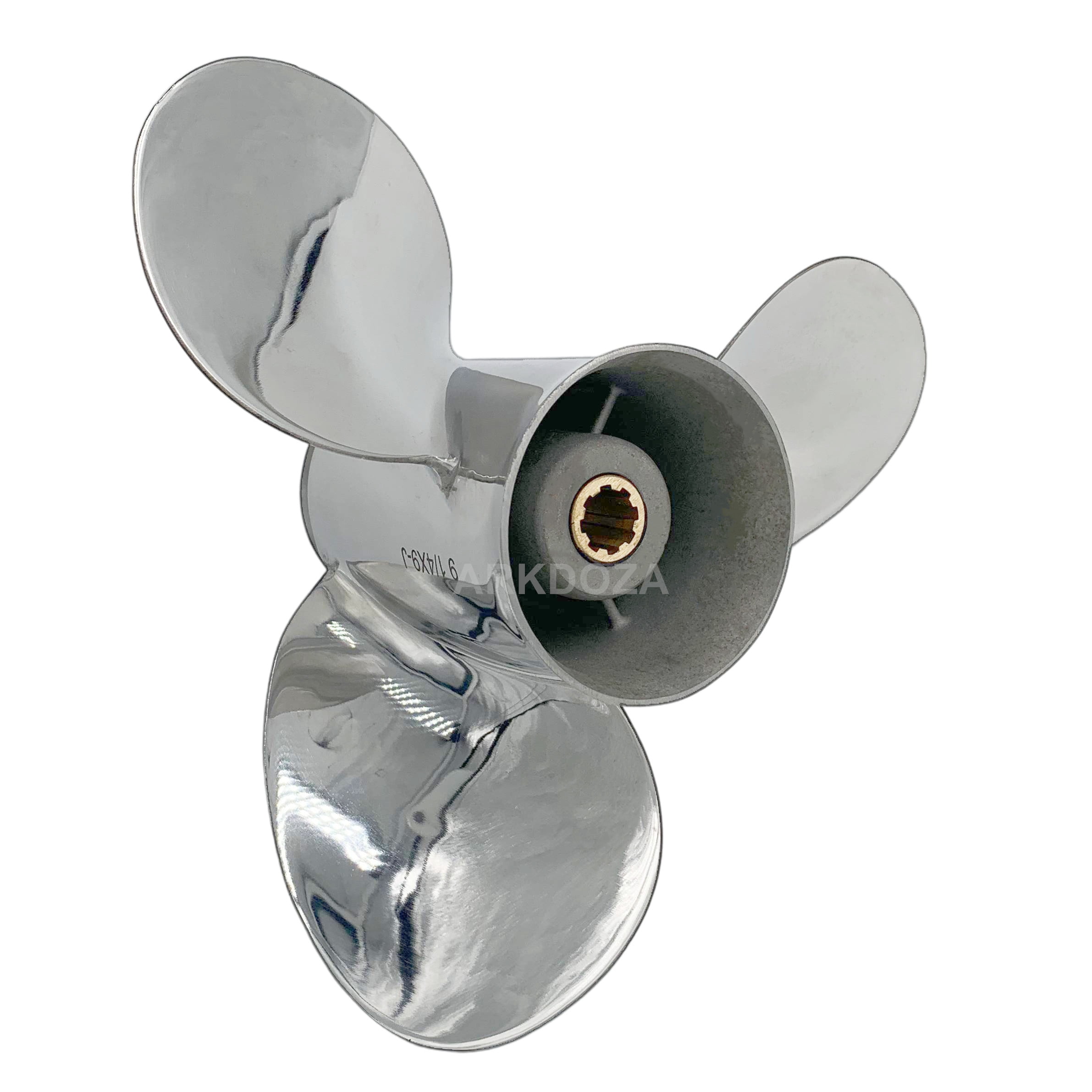 9.25x12 Aluminum Boat Propeller For Honda Outboard 8-20HP Motors - 8 Tooth