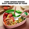 thumbnail image 2 of Dianli Baby Food Tray with Suction Cup Silicone Plate Tableware for Independent Eating Training Food Grade Divided Toddler Plate Strong Suction Base Non Slip BPA Free Easy Clean for Babies, 2 of 4