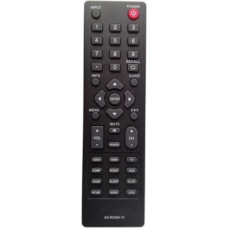 Perfascin Dx-Rc02a-12 Replace Remote Control Fit For Dynex Tv Dx-26L150a11 Dx-32L150a11 Dx-37L150a11 Dx-40L150a11 Dx-46L150a11 Dx-55L150a1z