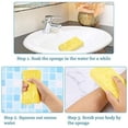 thumbnail image 2 of Esponja exfoliante ultrasuave de 3 uds, esponja de baño para ducha de niños y adultos, removedor de esponja para piel muerta de PVA, 2 of 5