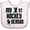 White and Pink, variant on Inktastic My 1st Hockey Season Boys Baby Bib