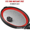 thumbnail image 2 of Mocoosy 3PCS Silicone Sealing Ring 8 Qt for Instant Pot Sealing ring 8 Quart, InstaPot Gasket 8qt, Replacement Rubber Seals, Food-Grade Silicone Insta Pot Accessories for Instant Pot IP-DUO80 IP-LUX 8, 2 of 6