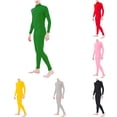 thumbnail image 3 of DuoJiaJ Mens Full Body Suit, Invisibility Cape Party Outfit Gray Sizes S-XL, 3 of 4