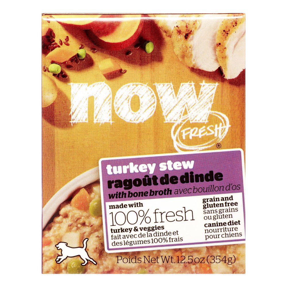 Petcurean Now Grain-Free Turkey Stew Wet Dog Food, 12.5 oz. (Pack of 12