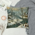 thumbnail image 2 of Orinice Snowy Village River Graphic Decorative Cushion Throw Pillow Cover 1PC for Home Couch Bedroom Car Sofa 12x12in, 2 of 5