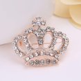 thumbnail image 3 of Corona de Princesa Corona de Diamantes de Imitación Pin de Aleación de Oro Rosa Corona Broche Ropa Ornamento Pin de Ropa para Mujeres Zefei Wu 9024735067894, 3 of 5