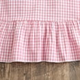 thumbnail image 6 of Huowey Girls Baby Classic Dresses Plaid Floral Embroidery Button Summer A-Line Dress Polo Collar Short Puff Sleeves Comfortable Casual Outfit Fashionable Dailywear,Pink,6-12 Months, 6 of 6