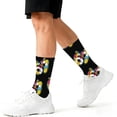 thumbnail image 4 of 67 socks Funny Slang Print Crew Socks For Big K'ids B'oys Girls Novelty Casual Long Socks For School Teen Youth, 4 of 6
