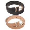 thumbnail image 3 of 2 cinturones de moda para mujer, cinturones vaqueros, cinturones de piel sintética para pantalones y vestidos, 3 of 4
