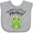 AC-Heather Grey, variant on Inktastic Mommy's Little Prince Cute Frog Boys Baby Bib