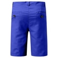 thumbnail image 4 of DDAPJ pyju Clearance Today! Men's Stretch Golf Shorts Dress Work Shorts Elastic Waist Lightweight Flat Front Casual Chino Shorts Blue XXXL, 4 of 6