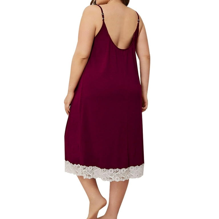 Spaghetti strap nightgown plus size new arrivals