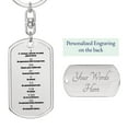 thumbnail image 3 of Ten Commandments Russian Bible  Keychain Stainless Steel or 18k Gold Dog Tag, 3 of 20