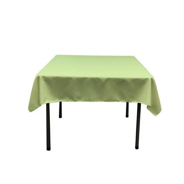 LA Linen TCpop58x58-SageP19 Polyester Poplin Square Tablecloth, Sage - 58 x 58 in.