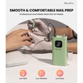thumbnail image 3 of MelodySusie SC300E Clip-on Rechargeable Nail Drill, 30000RPM Cordless E-File with LED Display & Accessories for Nail Care, Mint Green, 3 of 8