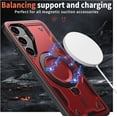 thumbnail image 2 of Funda Magnética para Samsung Galaxy S25 FE Funda con soporte [Compatible con MagSafe] Protección Militar contra Caídas Funda de teléfono de TPU Suave Duradera a prueba de golpes, 2 of 6