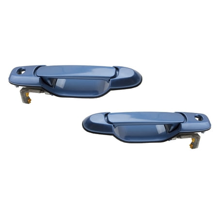 CF Advance For 98-03 Toyota Sienna Front Left and Right Outside Exterior Door Handle Pair SET 2PCS Denim Blue Mica 8L9 1998 1999 2000 2001 2002 2003