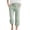 Green, variant on Bovxnpu Girls Summer Capris Wide Leg Pants Linen Cotton Girls Capris Casual with Pockets Drawstring Waist Pants