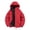 Red, variant on Men's Stand Collar Workwear Jacket with Zipper Cardigan Style and Solid Color Professional Look