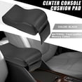 thumbnail image 2 of Auto Universal Center Console Armrest Cushion Soft Pad Arm Rest Cover Support Carbon Fiber Pattern Black, 2 of 6
