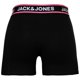 thumbnail image 3 of JACK&JONES Calzoncillos bóxer para hombre, lote de 10 - JACLIMES SOLID TRUNKS 10 PACK, algodón elástico, logotipo Negro/Azul M (Medium), 3 of 7