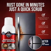 Stainless Steel Rust Remover & Stain Cleaner - NSF Approved Food Use Areas - 4oz