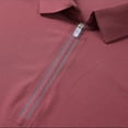 thumbnail image 7 of SAWOBUUN Men's Short Sleeve Quarter Zip Shirt Quick Dry Breathable Collared Golf Top Slim Fit Business Casual Summer Solid Color Tee, 7 of 7