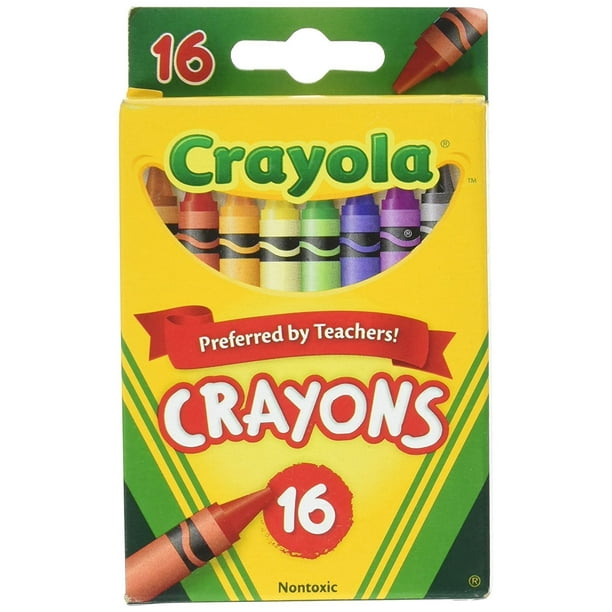 Crayones Crayola, útiles escolares, 16 unidades, los colores pueden variar