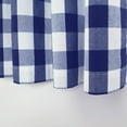 thumbnail image 4 of Navy Blue & White Buffalo Check 3 Pc Farmhouse Kitchen Curtains | 54" x 18" / 27" x 36" | Rustic Country Charm, 4 of 6