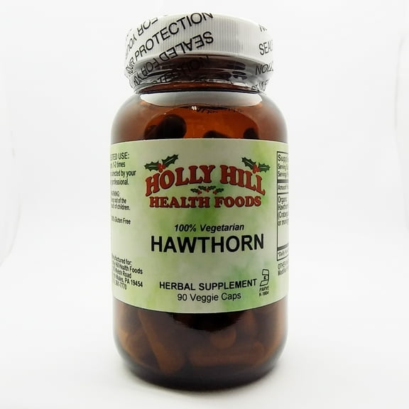 Holly Hill Health Foods, 100% Vegetarian Hawthorne, 90 Vegetarian Capsules