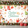 thumbnail image 4 of Festive Cookies Cocoa Banner Snowflake Christmas Display Snowman Reindeer Holiday Backdrop for Christmas Party Winter Gathering Holiday Celebration, 4 of 8